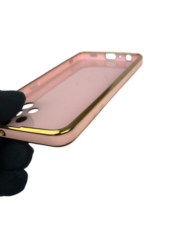 Чехол для Galaxy A32 4G SM-A325F с кольцом-подставкой с золотой окантовкой на самсунг а32 пудровый gs1 Samsung (366232055)