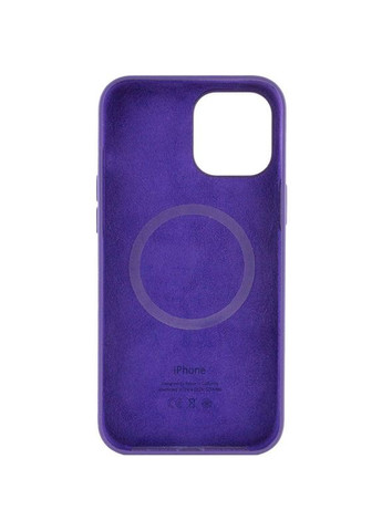 Чохол Silicone case (AAA) з Magsafe та анімацією для Apple iPhone 12 Pro / 12 (6.1\") Фіолетовий Epik (372499761)