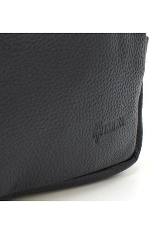 Чоловіча шкіряна сумка на пояс через плече для телефону та документів маленька Чорний 38759 TARWA (352165928)