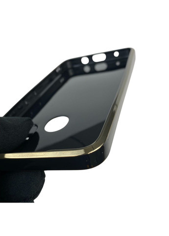 Чохол для Spark 7 (KF6n) з кільцем MagSafe із золотою окантовкою на техно спарк 7 чорний gs1 Tecno (366230310)