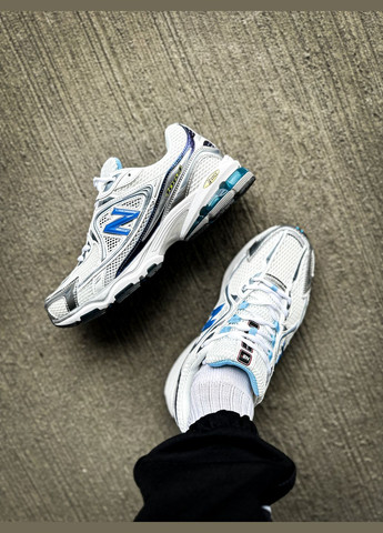 Білі всесезон кросівки чоловічі new balance 1064 white blue silver | нью беланс 1000 білі сині срібні No Brand