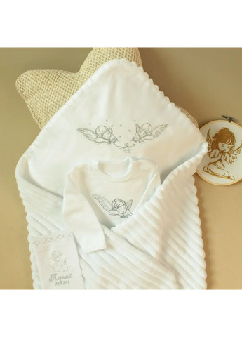 Набір для хрещення Ангелик для хлопчика Білий Boka (370287209)