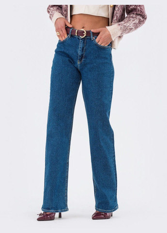 джинсы-трубы синего цвета Dressa - (287340351)