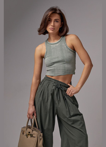 Жіночий топ-майка з еластичного трикотажу Liton (296908985)