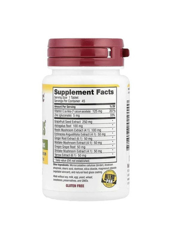 Максимальная защита с экстрактом семян грейпфрута DefensePlus Maximum Strength, 45 таблеток NutriBiotic (361115066)