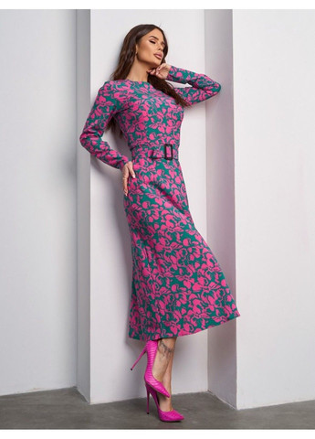 Зеленое повседневный платье issa pus 15013 3 зелёный ISSA PLUS