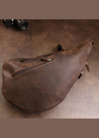 Кожаная мужская винтажная сумка через плечо 20373 Коричневый Vintage (331908032)