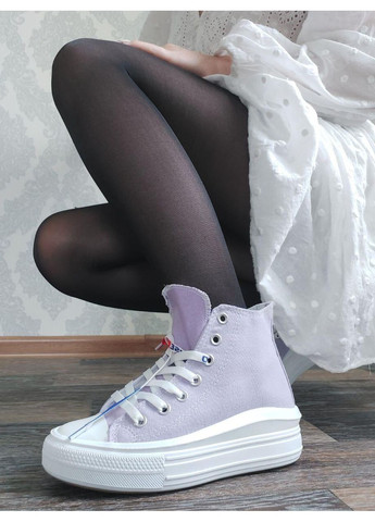 КЕДИ ЖІНОЧІ CONVERSE CHUCK TAYLOR ALL STAR MOVE КОНВЕРС No Brand білі демісезони (368884763)