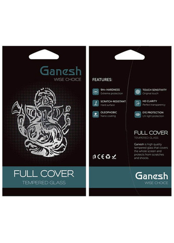 Защитное стекло (Full Cover) для Apple iPhone 13 / 13 Pro / 14 (6.1") Ganesh (292313613)