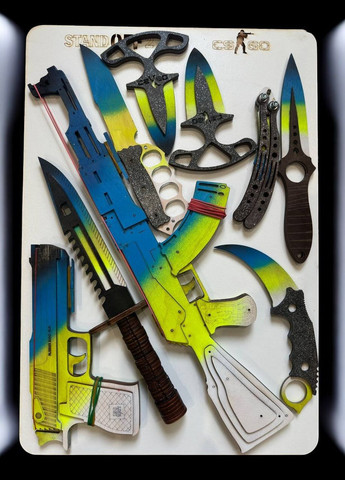 Набор деревянного детского оружия №3 9 шт. No Brand (330774724)