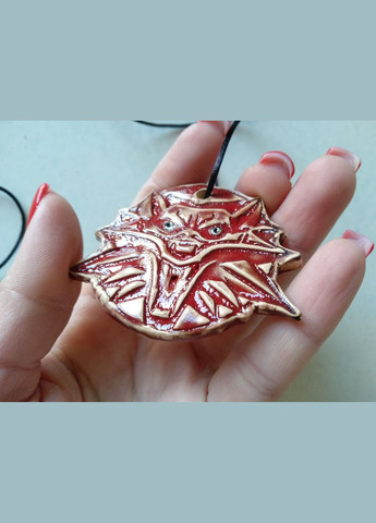 Керамический амулет Ведьмака (бордовый) Коти&Ангели (317350709)