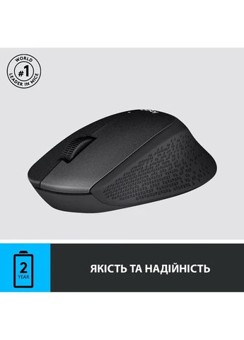 Мышь беспроводная M330 Silent Plus Black (910-004909) Logitech (370622066)
