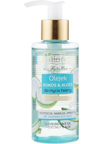Очищувальна олія для обличчя "Кокос і алое" Hydra Care Cleansing Face Oil Coconut and Aloe 140ml (420875-2244) Bielenda (368662714)