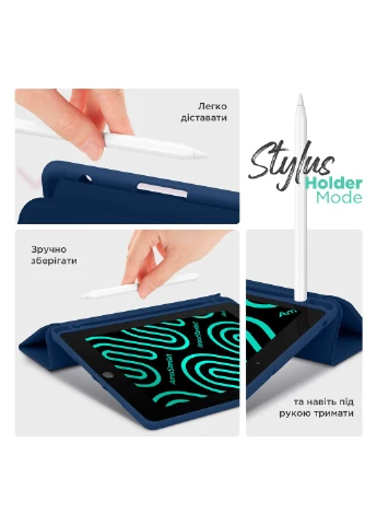 Чехол Smart Fold Pen для iPad Pro 11 2022/2021/2020 Dark Blue (ARM74953) ArmorStandart (343048038)