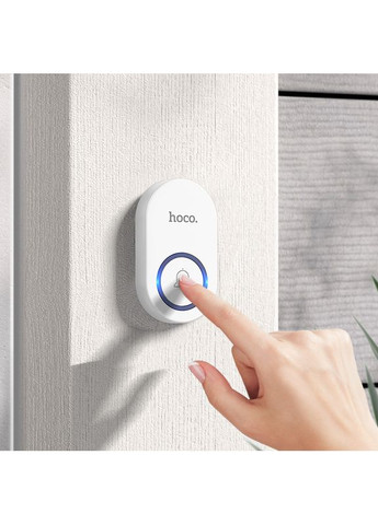 Звонок 210 mAh Wireless Doorbell (EU) (6942007662307) Hoco HI25 (370676814)