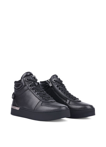 Зимние женские ботинки 2418-0402-1 черная кожа Attizzare