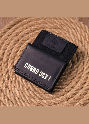Стильна обкладинка на документи у вінтажній шкірі Слава ЗСУ GRANDE PELLE чорна (sku_16703) No Brand (327819675)