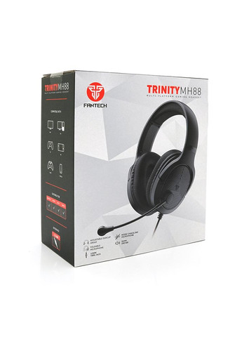 Ігрові навушники з мікрофоном MH88 TRINITY, 7.1-Channel, USB, Black, Color Box Fantech (314779802)