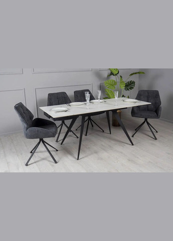 Стул Соло вращающийся, металл сидение ткань 570x600x905 Prestol (352267815)