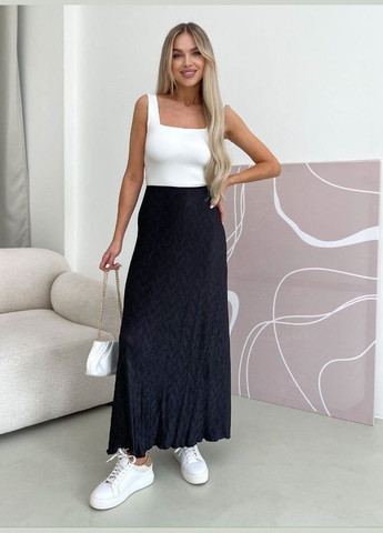 😍Спідниця-плісе довжиною міді. Модель із вузьким поясом No Brand (341193399)