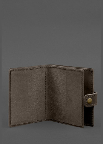 Кожаная обложка-портмоне для удостоверения офицера ГНСУ 11.2 темно-коричневая Crazy Horse (A-028704) BlankNote (328961529)