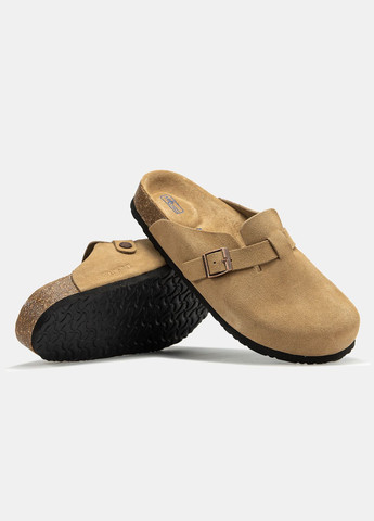 Коричневые летние мужские шлепанцы ✅ No Brand (319155587)