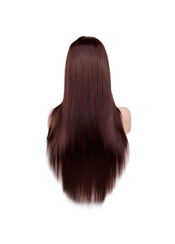 Ровный аниме парик без челки "Шатенка" 70 см Каштановый No Brand (369667827)