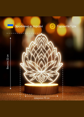 Світильник-нічник від USB "Водяна лілія" Lampic (308250565)