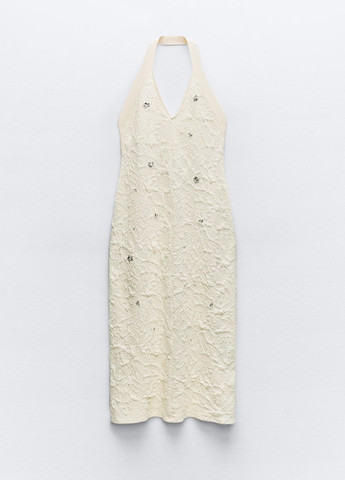 Молочна святковий сукня Zara з абстрактним візерунком