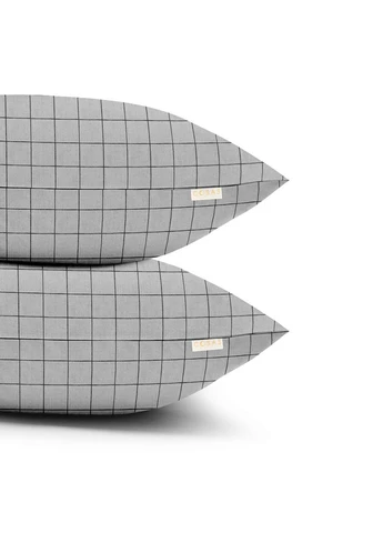 Двуспальное постельное белье с простыней на резинке GREY GEOMETRY CS8 (4822052141458) Cosas (392829804)