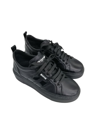 Чорні кеди (р) шкіра 0-1-1-7819 Stepter