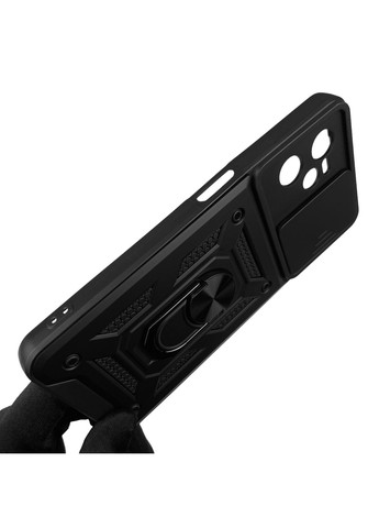 Чохол для C35 броньований з кільцем зі шторкою на камеру на реалмі с35 чорний rg1 Realme (366021095)