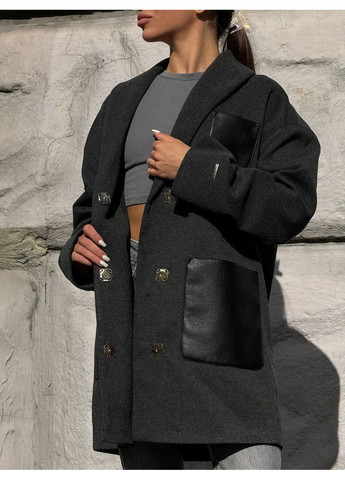 Сіре демісезонне Жіноче демісезонне пальто SK