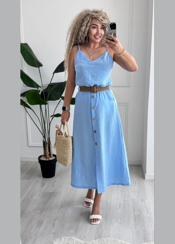 Жіночий літній костюм з льону майка + спідниця MonCher (338212555)