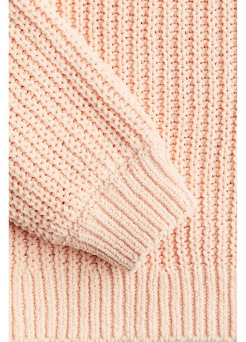 Розовый демисезонный свитер рельефной вязки для девочки regular fit 1262850-001 H&M