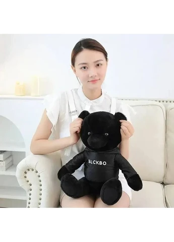 М'яка іграшка Teddy Black&White 55 см Плюшева іграшка Ведмідь AD (400762947)