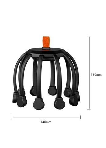 Електричний релаксаційний акумуляторний масажер для шкіри голови No Brand (369656236)