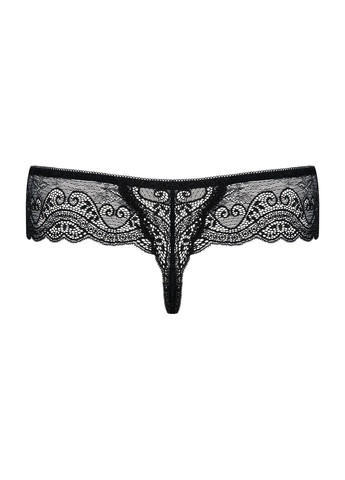 Трусики-стринги кружевные черные Miamor Obsessive (331169891)