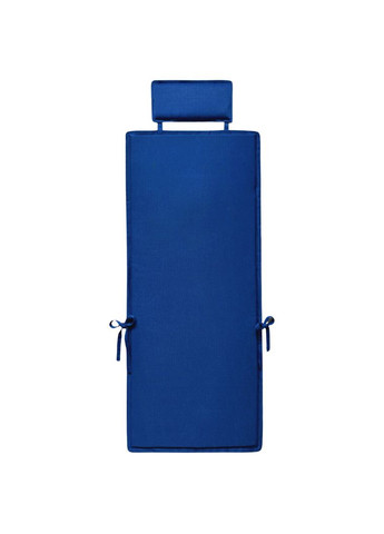 Подушка на садові меблі, стільці, крісла 100х45х3 см синій з підголівником No Brand (324828873)