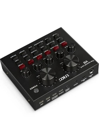 Акустическая система аудио микшер V8 c Bluetooth и встроенными пресетами Black (2091116724) UKC (324213398)