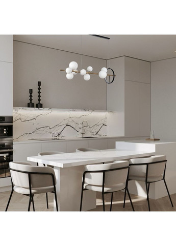 Подвесная люстра "Bubbles" на 10 ламп с белыми плафонами (918-LP267-10 GAB+WH) No Brand (370071414)