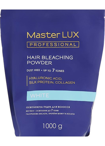 Освітлювальна пудра Professional White Hair Bleaching Powder 500g (813425-113533) Master Lux (368666384)
