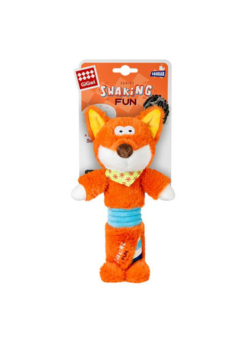 Іграшка для собак Лис з великою пищалкою Shaking Fun, текстиль, плюш, 32 см GiGwi (322002212)