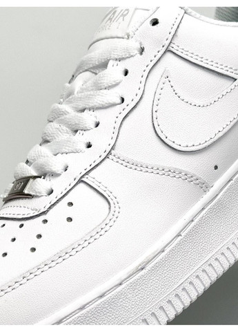 Білі Осінні кросівки чоловічі nike air force 1 classic white 2 найк аір форс 1 преміум No Brand