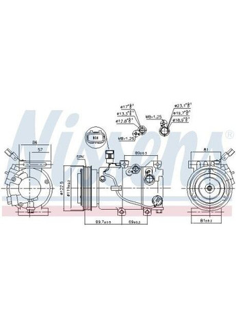 Компресор кондиціонера Nissens (345782344)