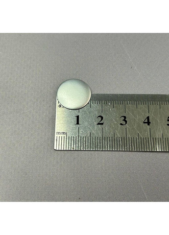 10г - металлостразы термоклеевые, монетка 15 мм - матовое серебро Plus-plus (352743034)