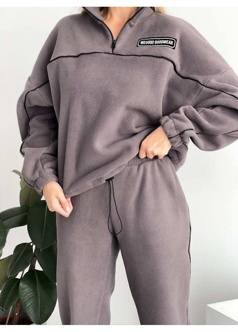 Стильний жіночий костюм oversize з флісу Україна (361856486)
