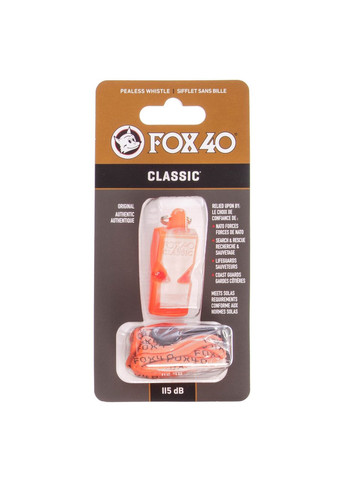Свисток судейский пластиковый (115dB, на шнуре, ) () (FOX40-CLASSIC_Оранжевый) Fox 40 (361435370)