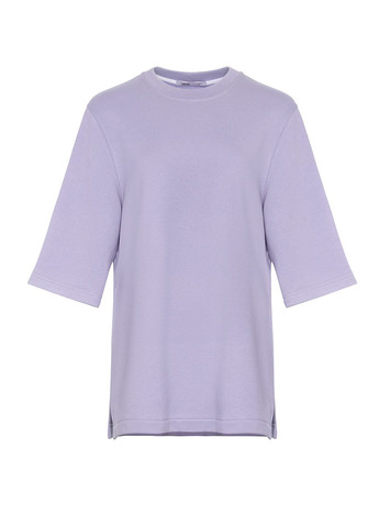 Фиолетовая летняя футболка с удлиненным рукавом. Garne