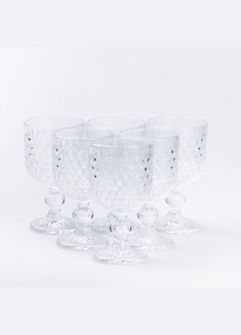 Келихи 6 штук на низькій ніжці TS Kitchen HP4153 (317511725)